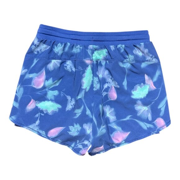 Lot of 2 ATHLETA Girl M 14/16 Un-Lined Activewear Shorts (INS 3.25") Blue Pink - Picture 2 of 13